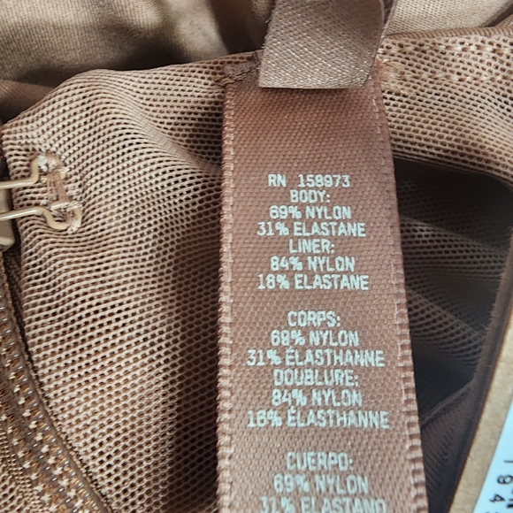 SKIMS All-In-One Long Sleeve Mid Thigh Onesie in Sienna/XS/NWT - Picture 8 of 10